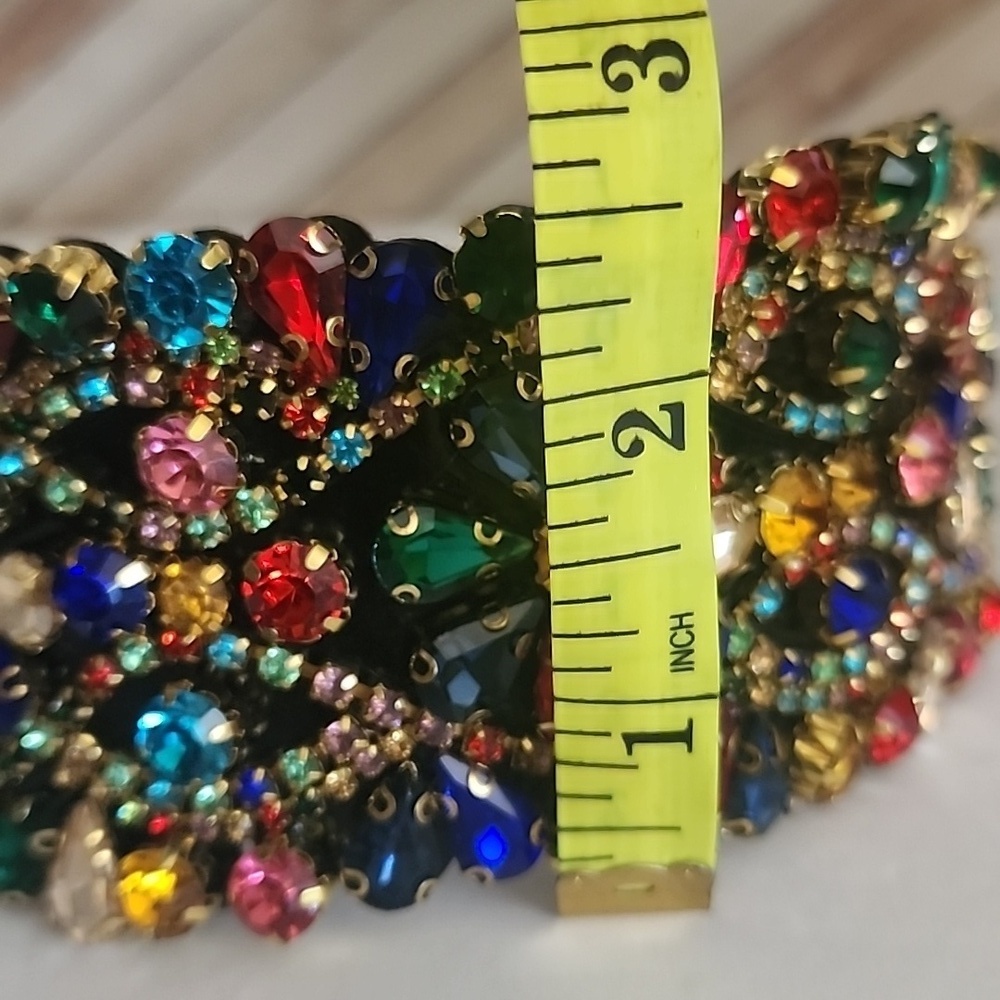 Multi Color Statement Crystal Rhinestone Headband NEW - Picture 7 of 7